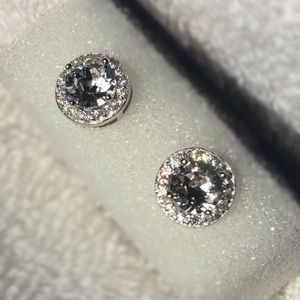 Crystal Halo Stud Earrings